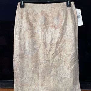 GARFIELD & MARKS LINEN SKIRT beige BEAUTIFUL NWT